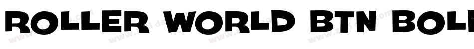 Roller World BTN Bold Out字体转换
